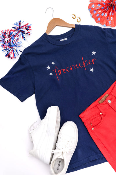 PREORDER: Embroidered Firecracker Tee