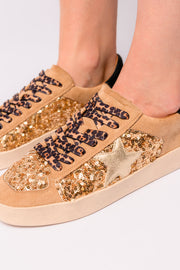 Another Round Sneakers in Gold Sequins