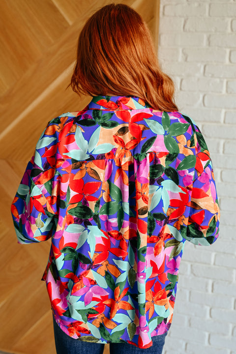 Make Like a Tree and Leaf Button Up Blouse